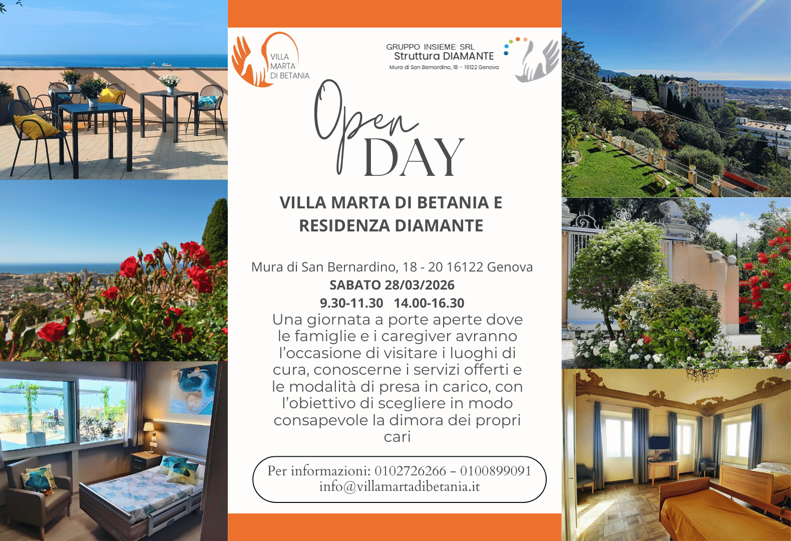 Open day Villa Marta di Betania e Residenza Diamante