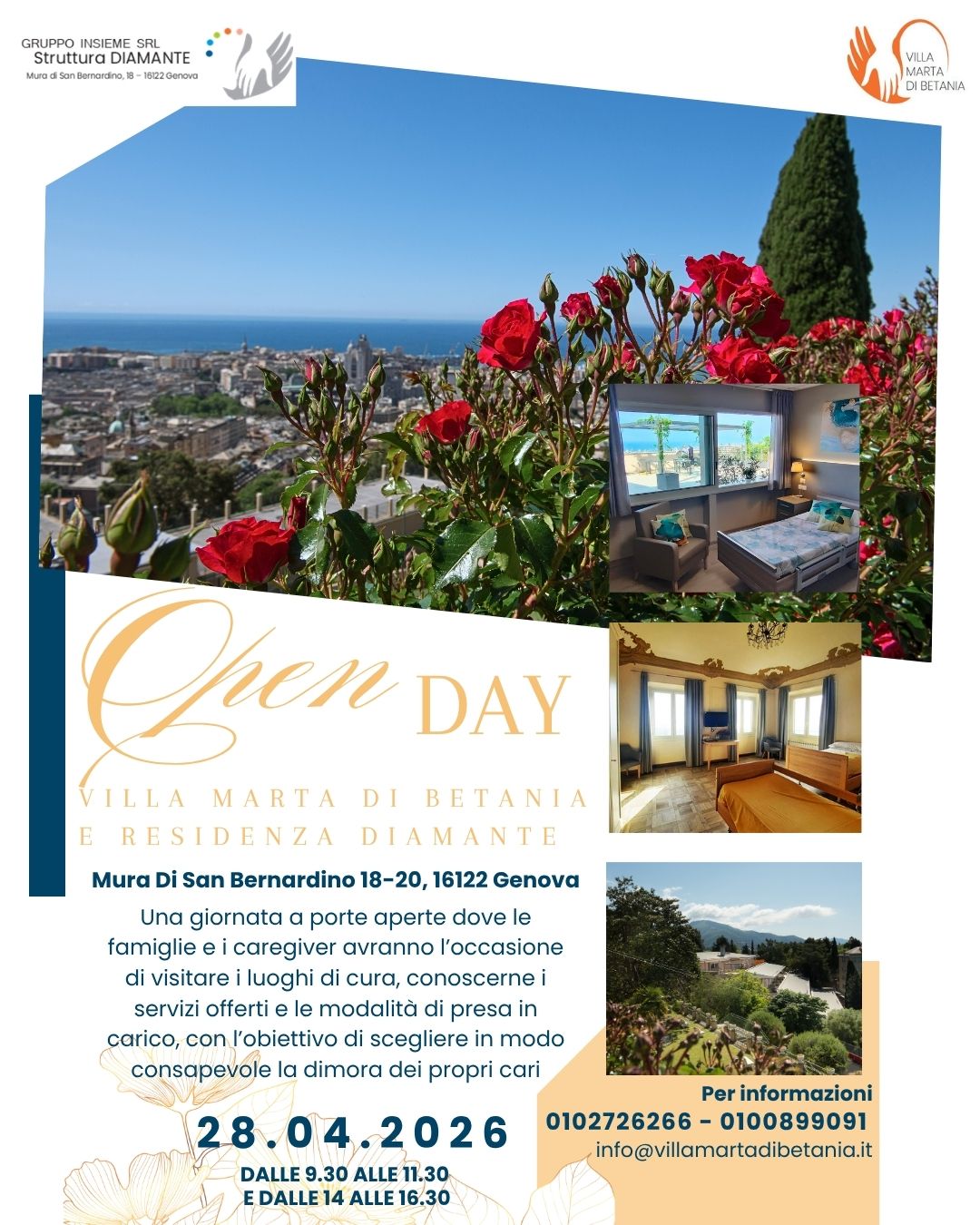 Open day Villa Marta di Betania e Residenza Diamante